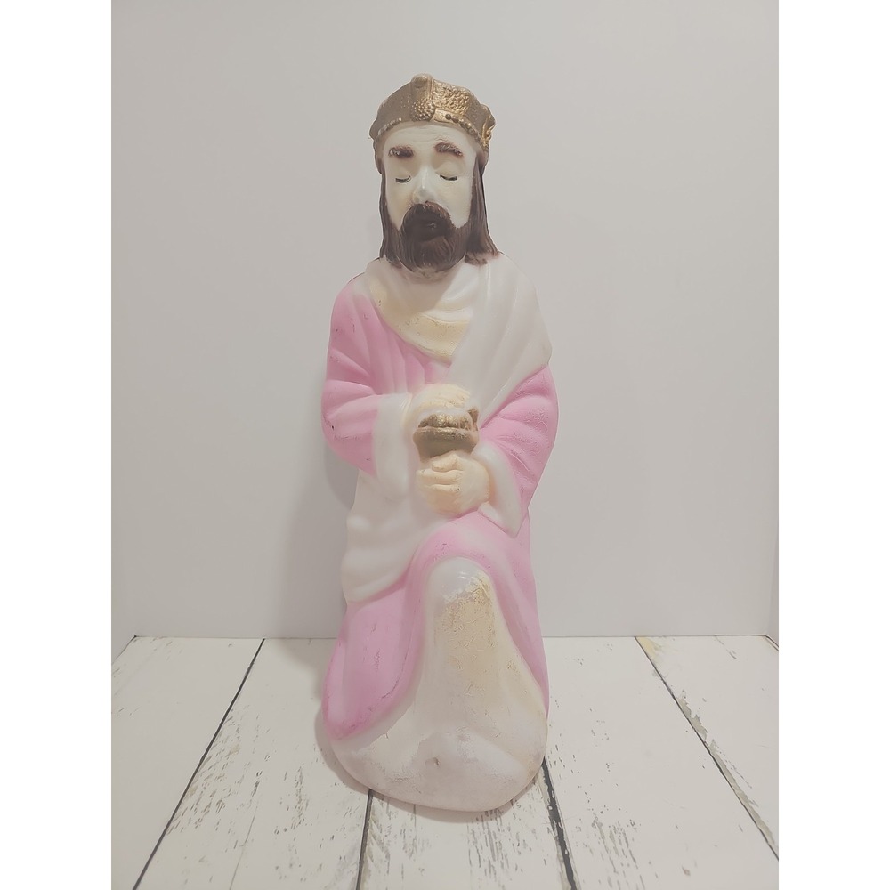 Vintage Empire Blow Mold Nativity Light Up King